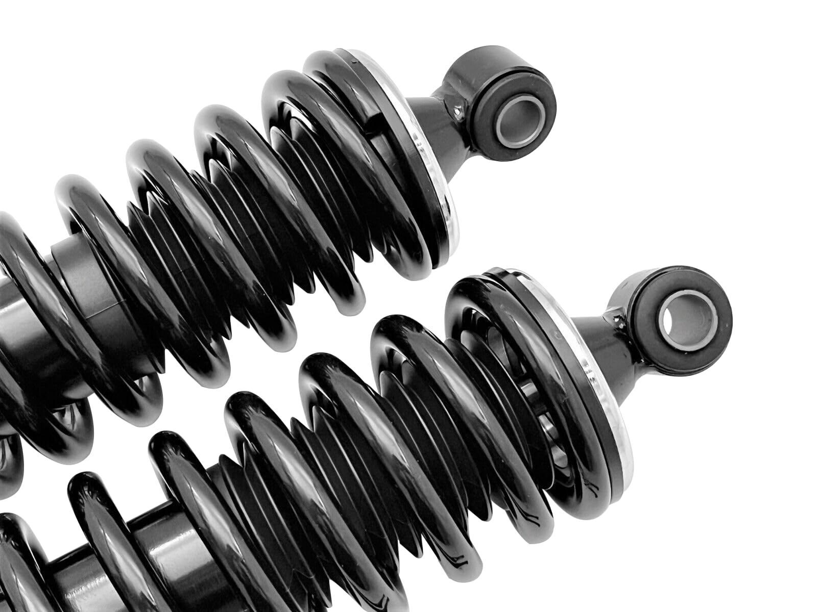 Amortiguador de choque trasero universal, ajustable trasero Street Coilover w/250 libras con muelles recubiertos negros