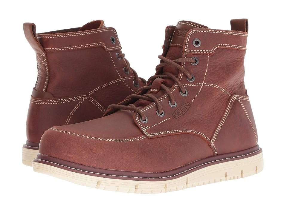 KEEN Utility San Jose 6 (Soft Toe) (Gingerbread/Off-White) Men's Work Boots INTERNATIONAL SHIPPING