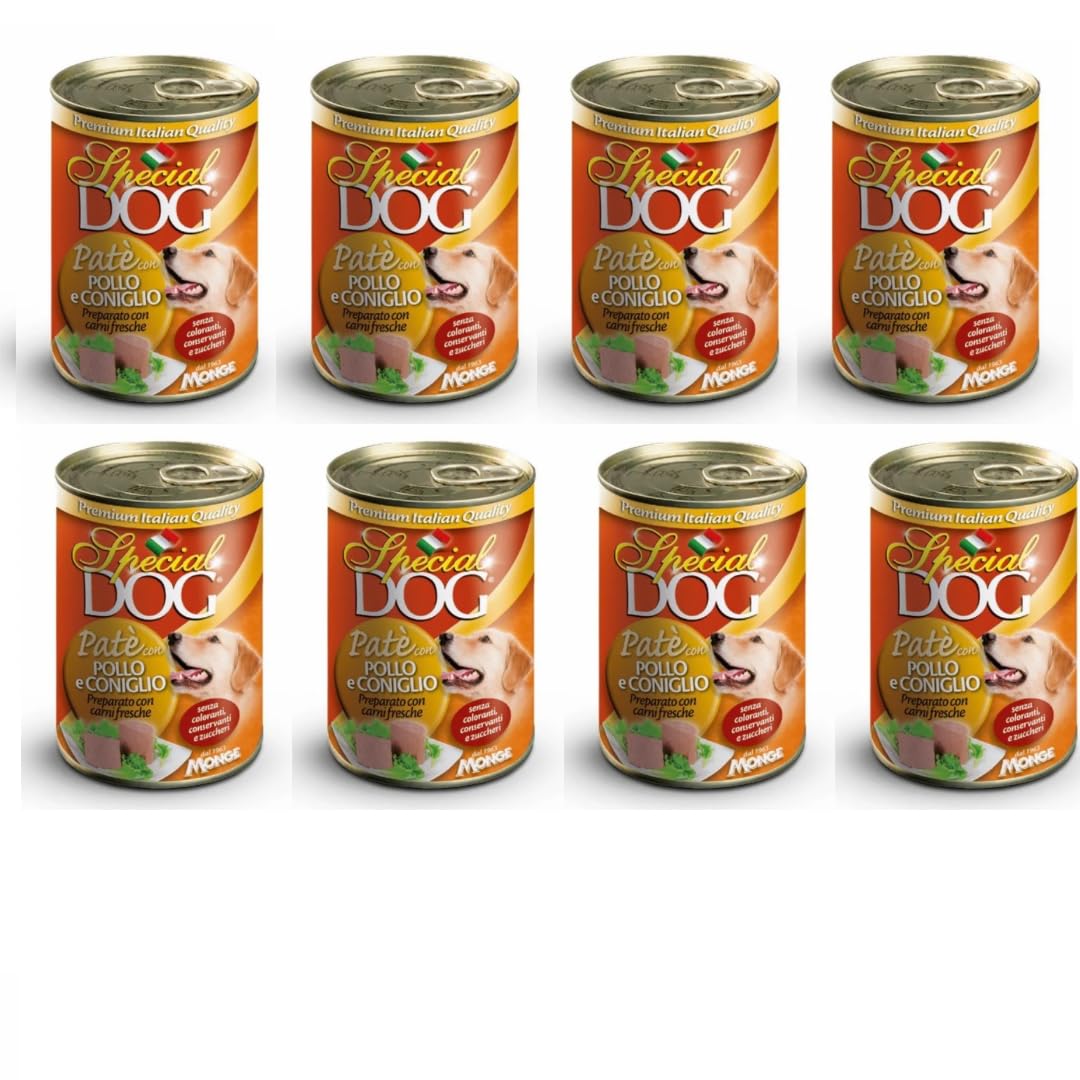 MONGE SPECIAL DOG PATÉ DA 400 GR. CANE ADULTO - CIBO PER CANI - (Gusto, 8X)