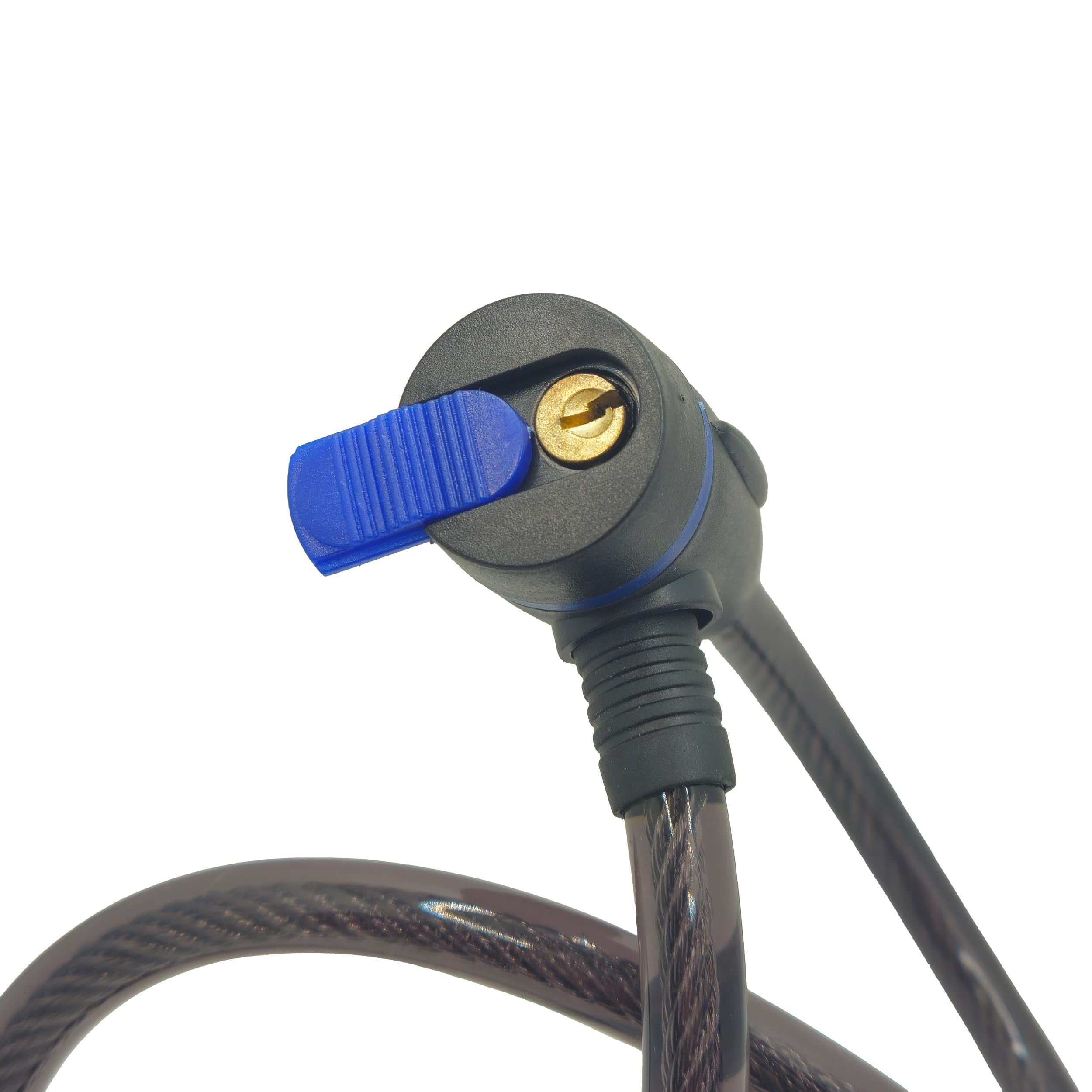 Lucchetto bici, antifurto per bicicletta, cavo in acciaio da 1 cm e 2 chiavi incluse, protezione per serratura, lunghezza 60 cm, flessibile, catena bici, colori misti