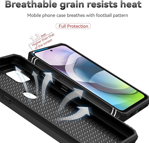 Miniatura 7 de Funda para Moto One 5G AceMotorola G 5G XT2113 con protector de pantalla de vidrio templado y cubierta de cámara deslizante, anillo magnético