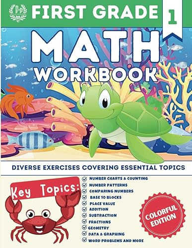 1st Grade Math Workbook: A Comprehensive First Grade Math Workbook for Young Learners to Build Strong Foundations