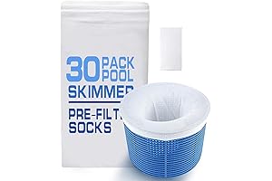 Coopache 30-Pack of Pool Skimmer Socks: Essential Pool Maintenance for Clean, Pristine Water