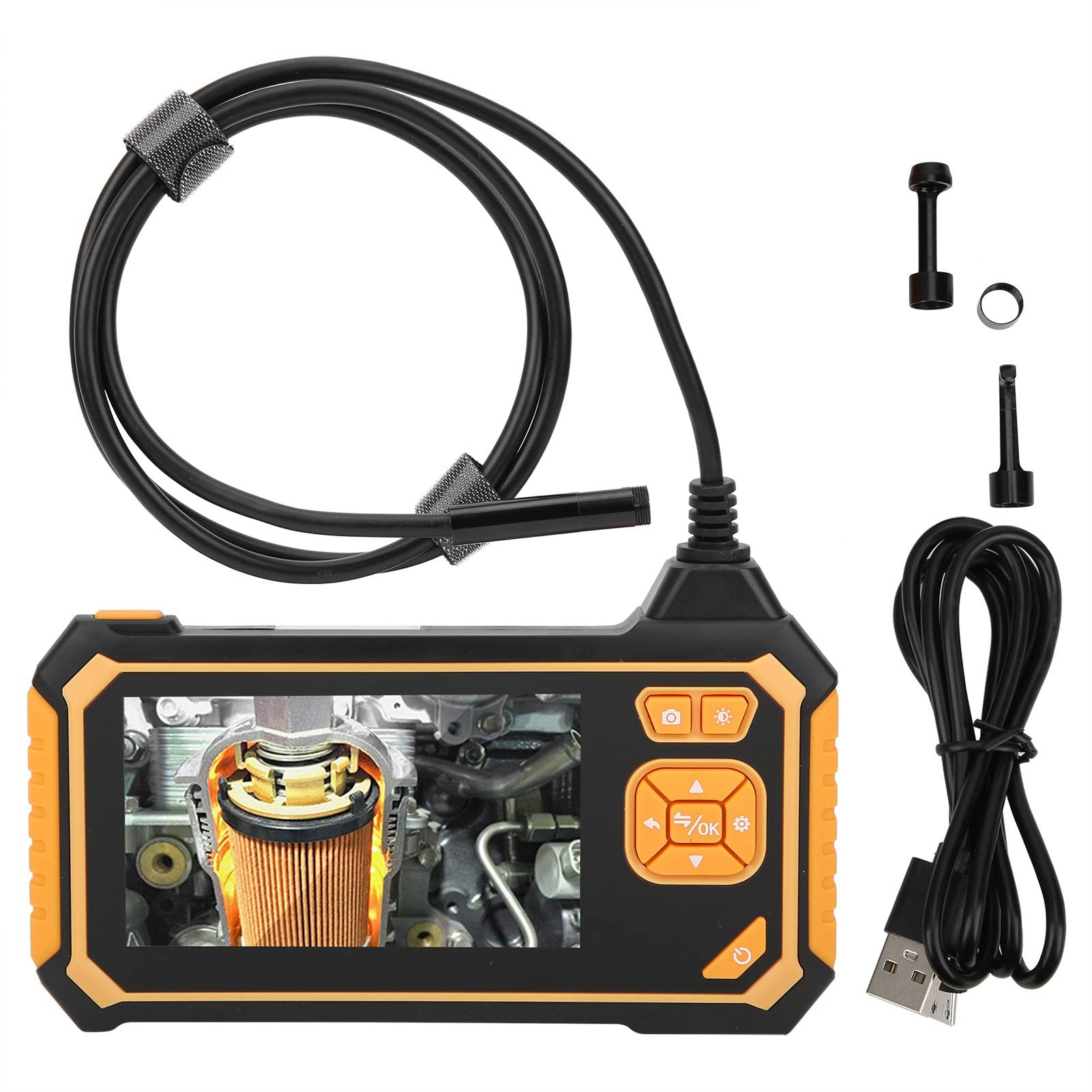 KKPLZZ Telecamera Endoscopio Impermeabile a Doppia Lente da 8 Mm con (10m)