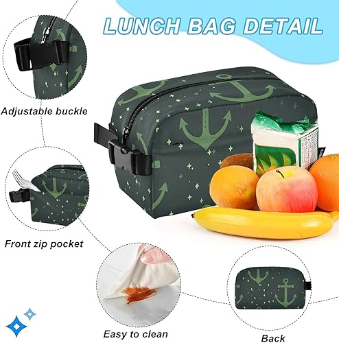 Miniatura 5 de Ocean Green Vector Design Mochila Para La Escuela Con Bolsa De Almuerzo Mochila Con Lonchera Para Niños 9-10 años Mochilas Y Loncheras Escuelas Para