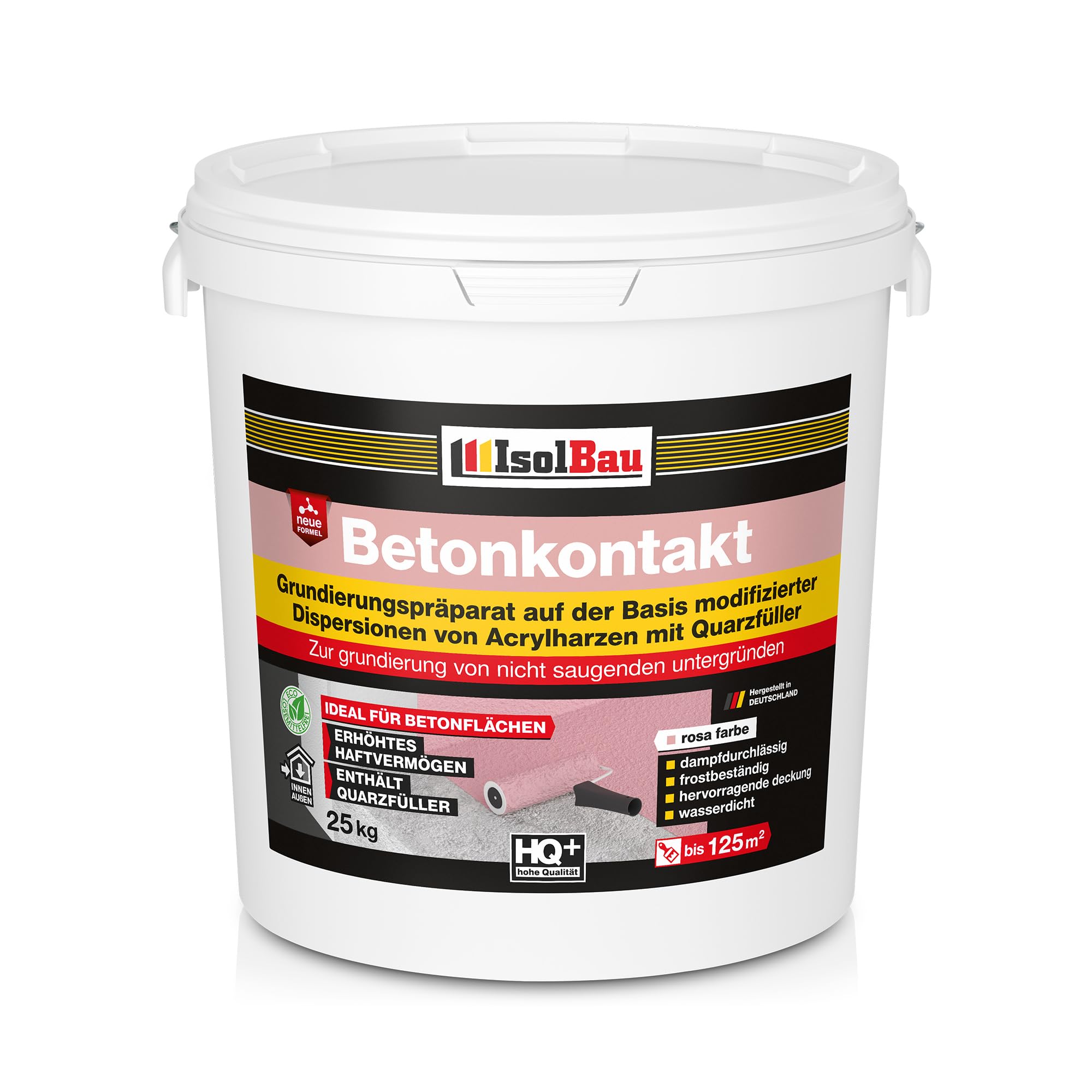 Isolbau Betonkontakt - 25 kg Betongrund zur Grundierung von glatten Untergründen aus Beton und Stahlbeton