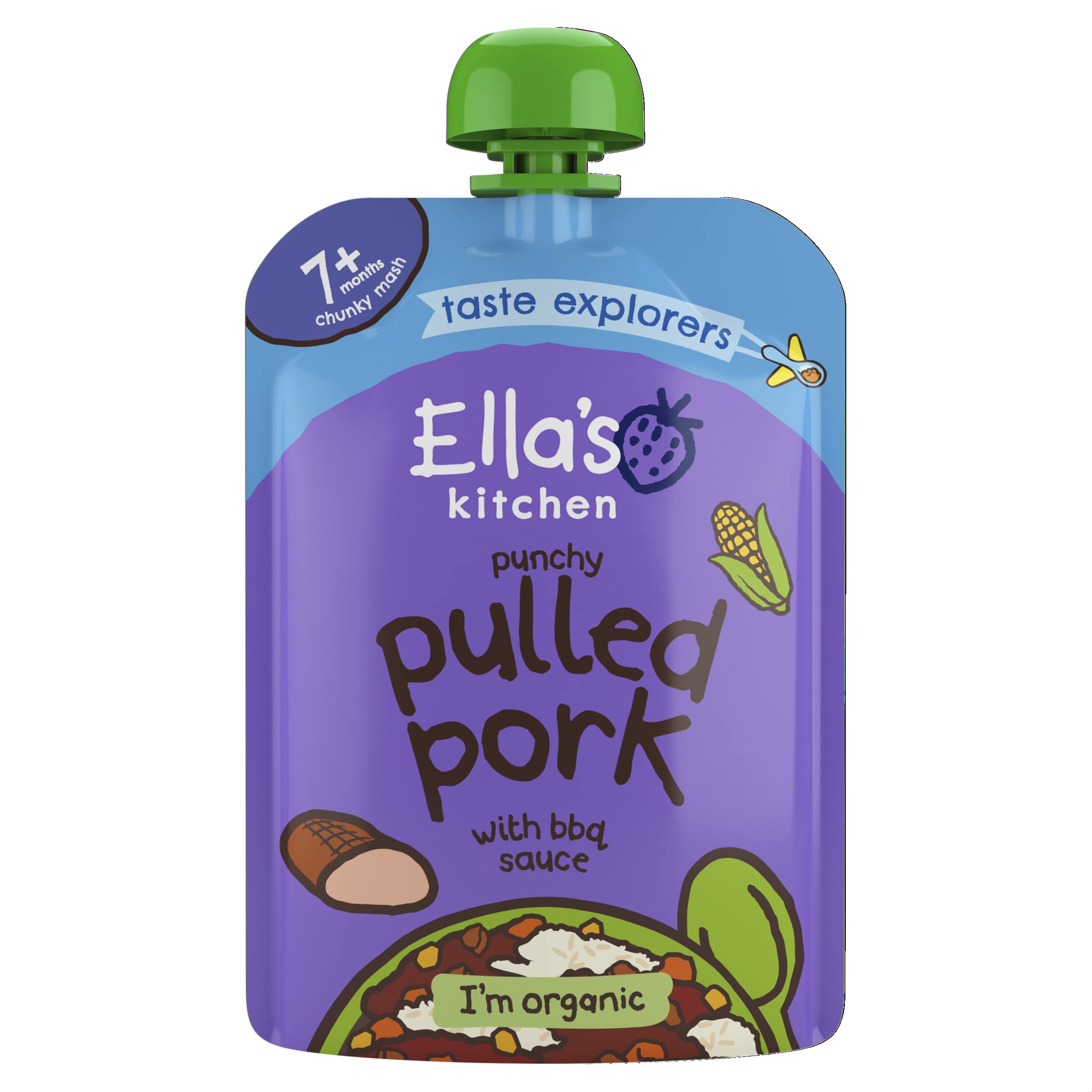 Ella's Kitchen - Stage 2 - Pulled Pork With Barbecue Sauce 130G