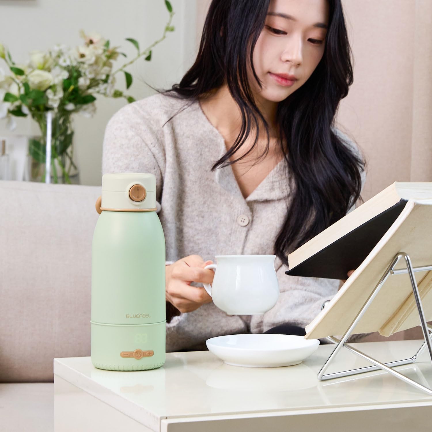Amazon.co.jp: BLUEFEEL 電気ポータブルケトル Heat100 [ 充電式