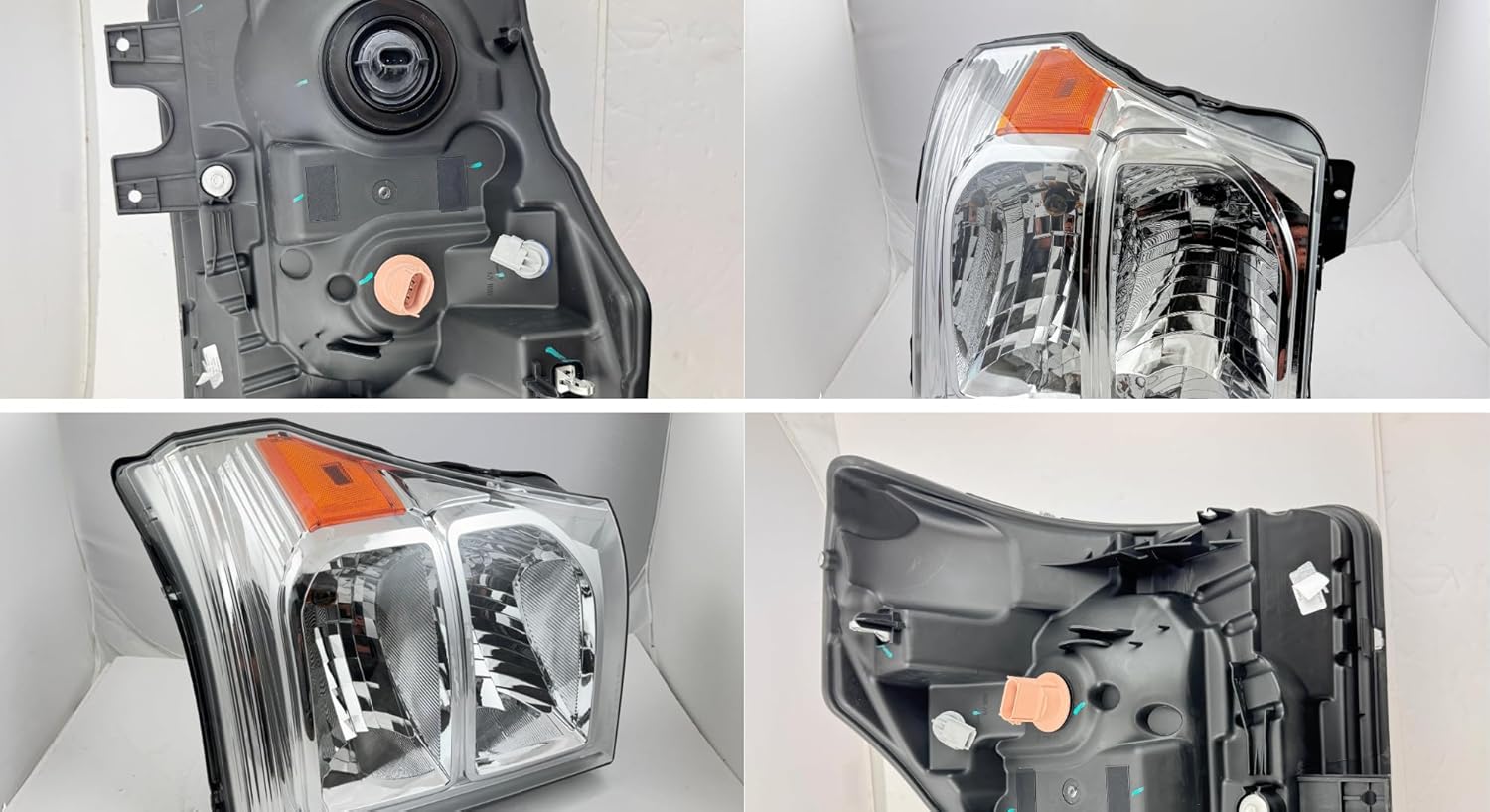 Headlight Assembly Replacement For Ford F-250 F-350 F-450 F-550 Super Duty 2011 2012 2013 2014 2015 2016 With Halogen Bulbs Right/Passenger Side Headlamp, DOT/SAE Compliant,FO2503290,BC3Z13008E