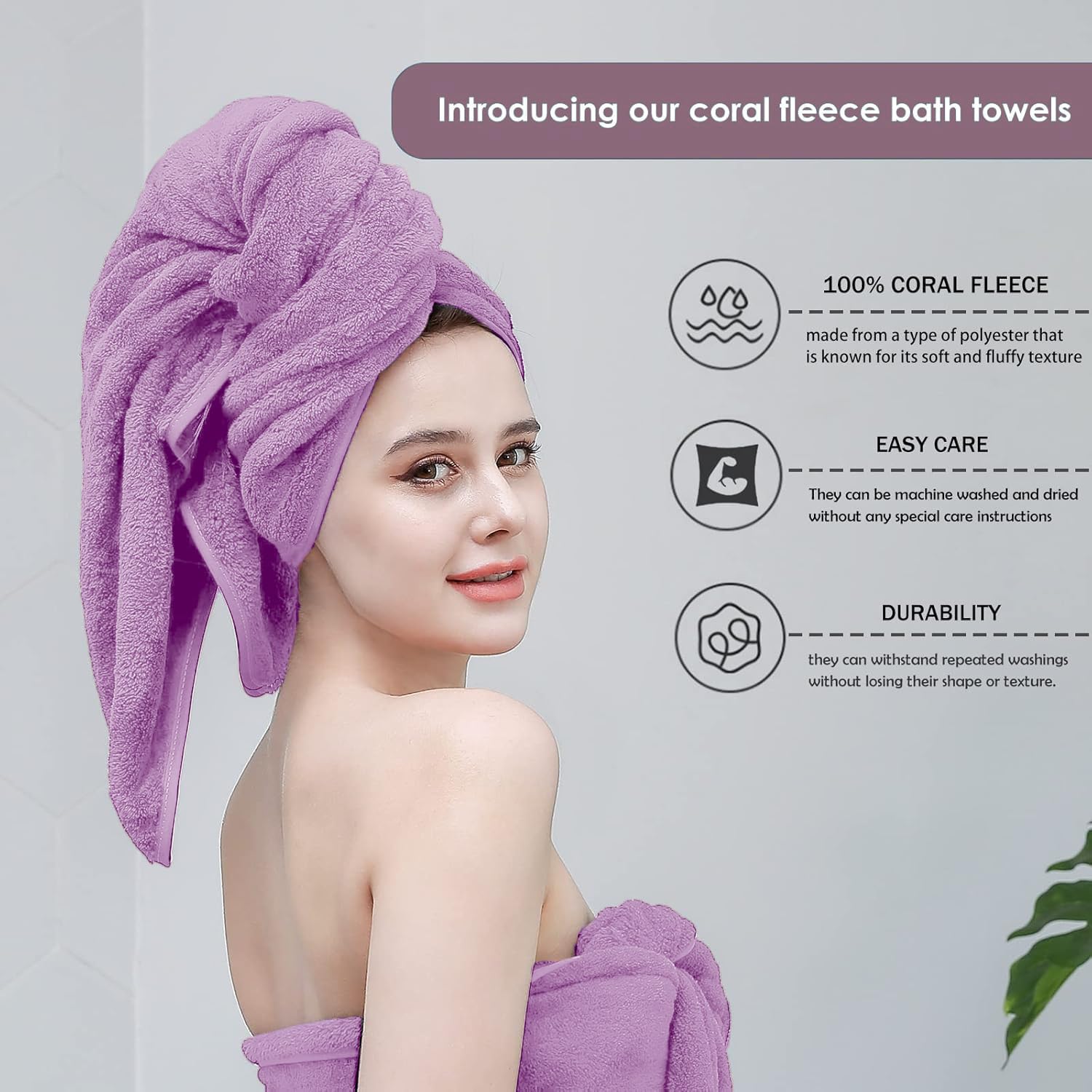 MAXOSHINE Microfiber Bath Towels - Super Soft & Quick Dry -2 MAXOSHINE Microfiber Bath Towels - Super Soft & Quick Dry -2