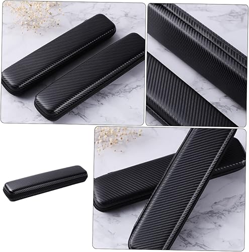 Miniatura 5 de 2 unids Peluquería Llevar Hierros Clásico Negro Viaje Peine Curling Herramienta Uso de la Herramienta de Uso de la Cubierta de Cepillo Bolsa de