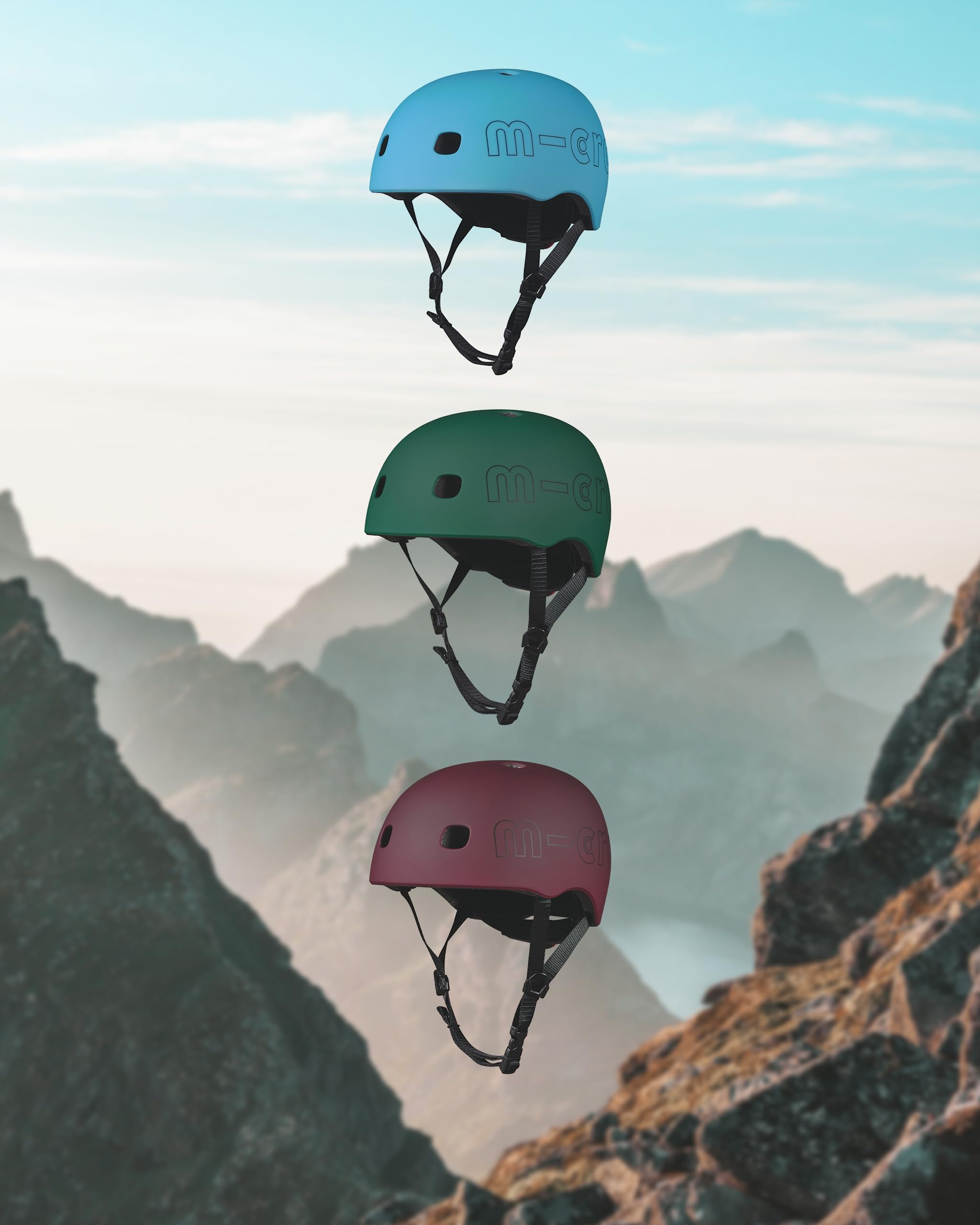 Micro Casque Mobility Enfant Bleu Océan Taille M 52-56 cm