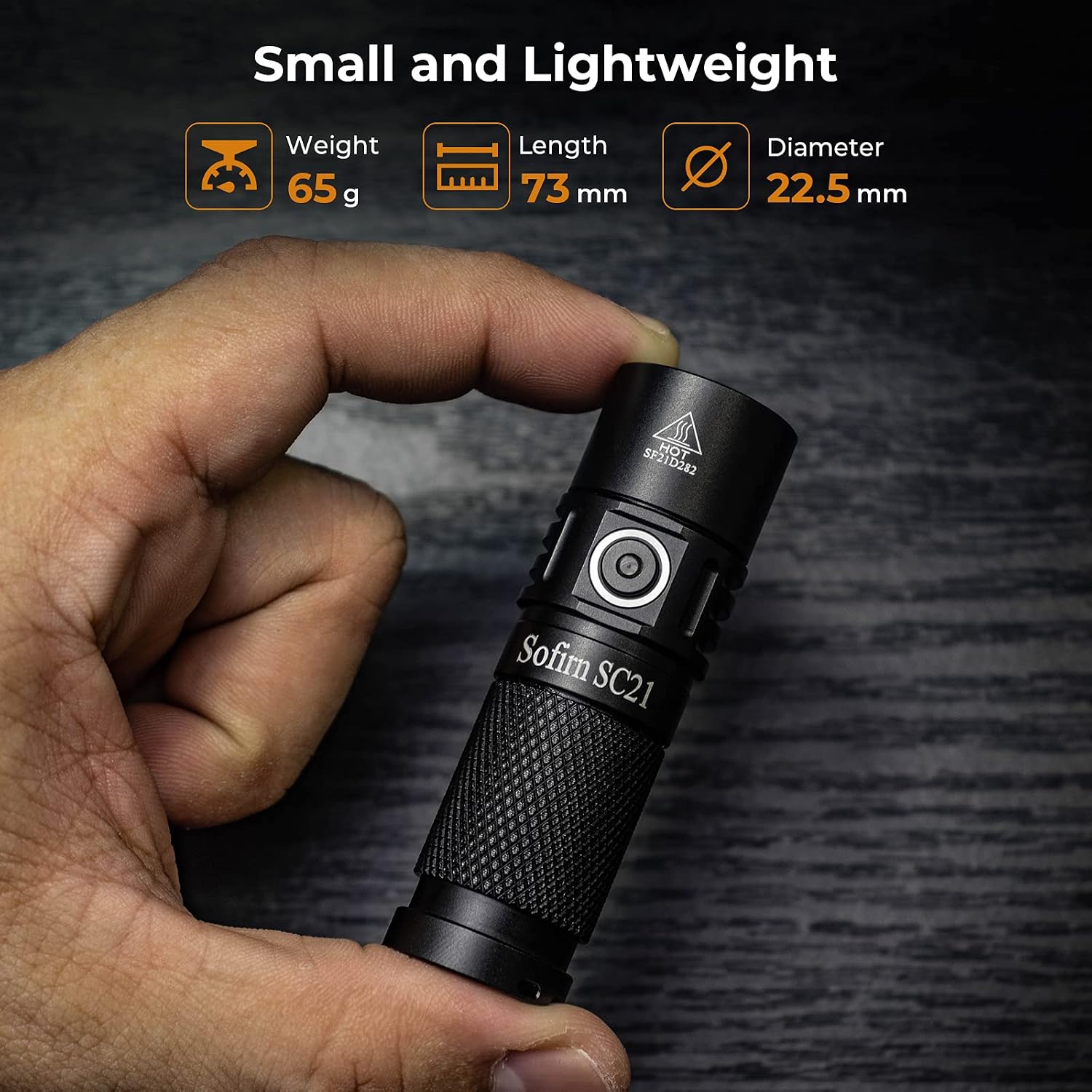 sofirn Small Keychain Flashlight, SC21 Mini Rechargeable Light with USBC Charging Port for EDC and Emergencies (Black/4000k)