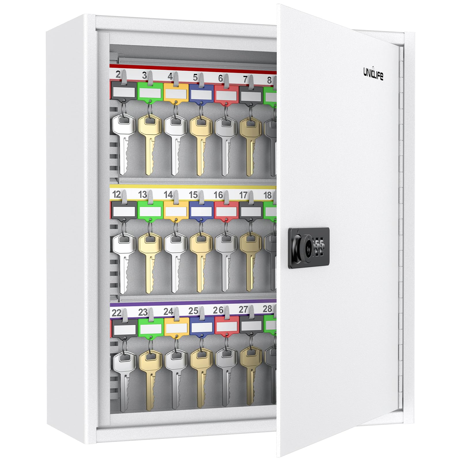 Amazon.com: Uniclife 60 Position White Key Cabinet Steel Security