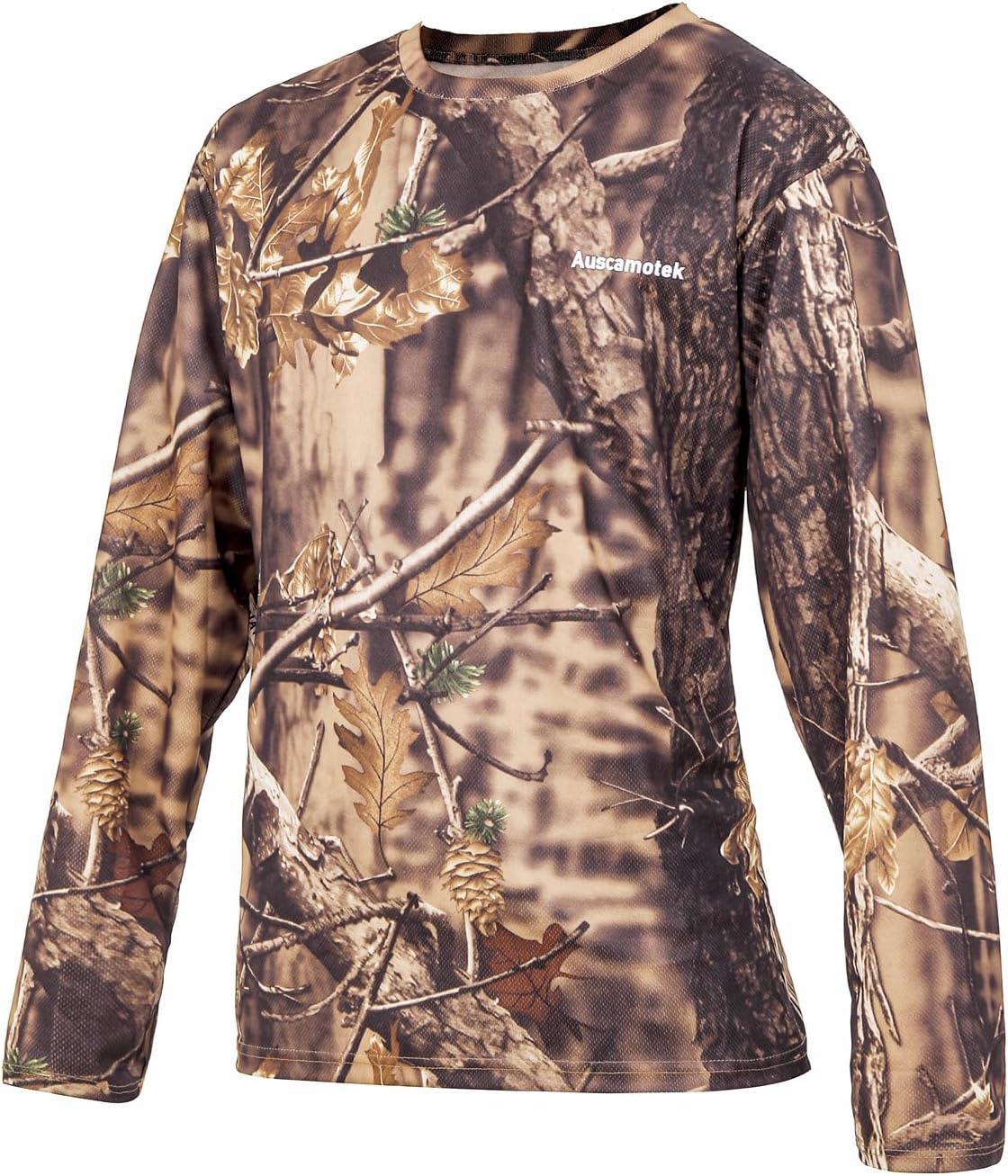 AUSCAMOTEK Crew Neck Long Sleeve Camo T-Shirt for Hunting - Image 3