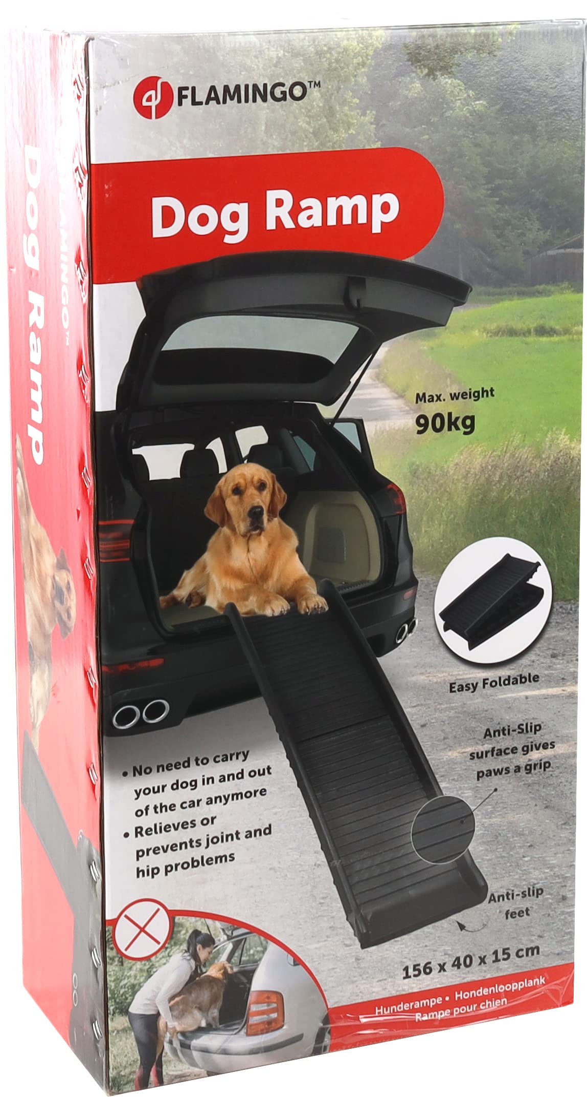 Rampe de Chien Escalier pour Chien - Voiture Automobile - 156 x 40 x 15 cm - Pliable et antidérapant - qualité superieur