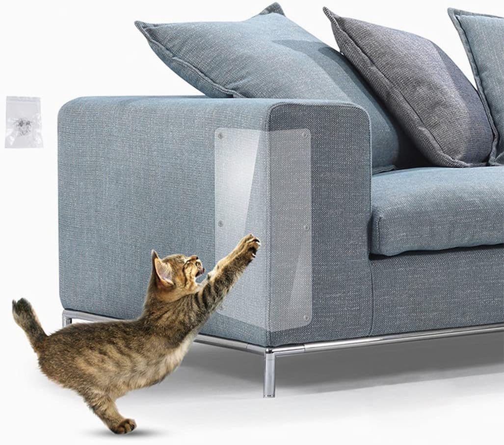 Relarr Scratching Guard From Cat （6 PCS） Furniture scratching pads (18"L x 11.8"W), Pet Scratch Protector for Sofa, Upholstery, Wall,…