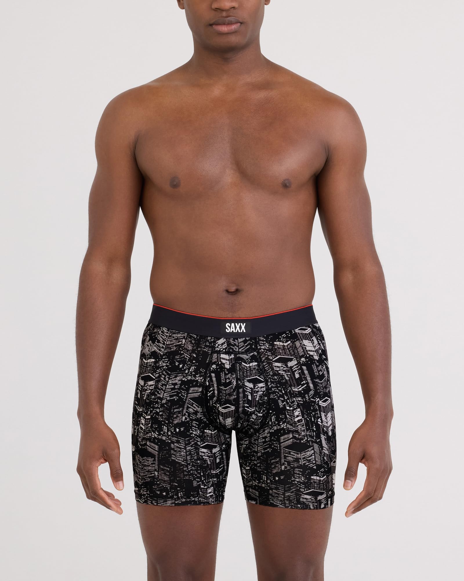 SAXX Underwear Co. Sous-vêtements pour homme avec poche Multi Sport Mesh Boxer Braguette