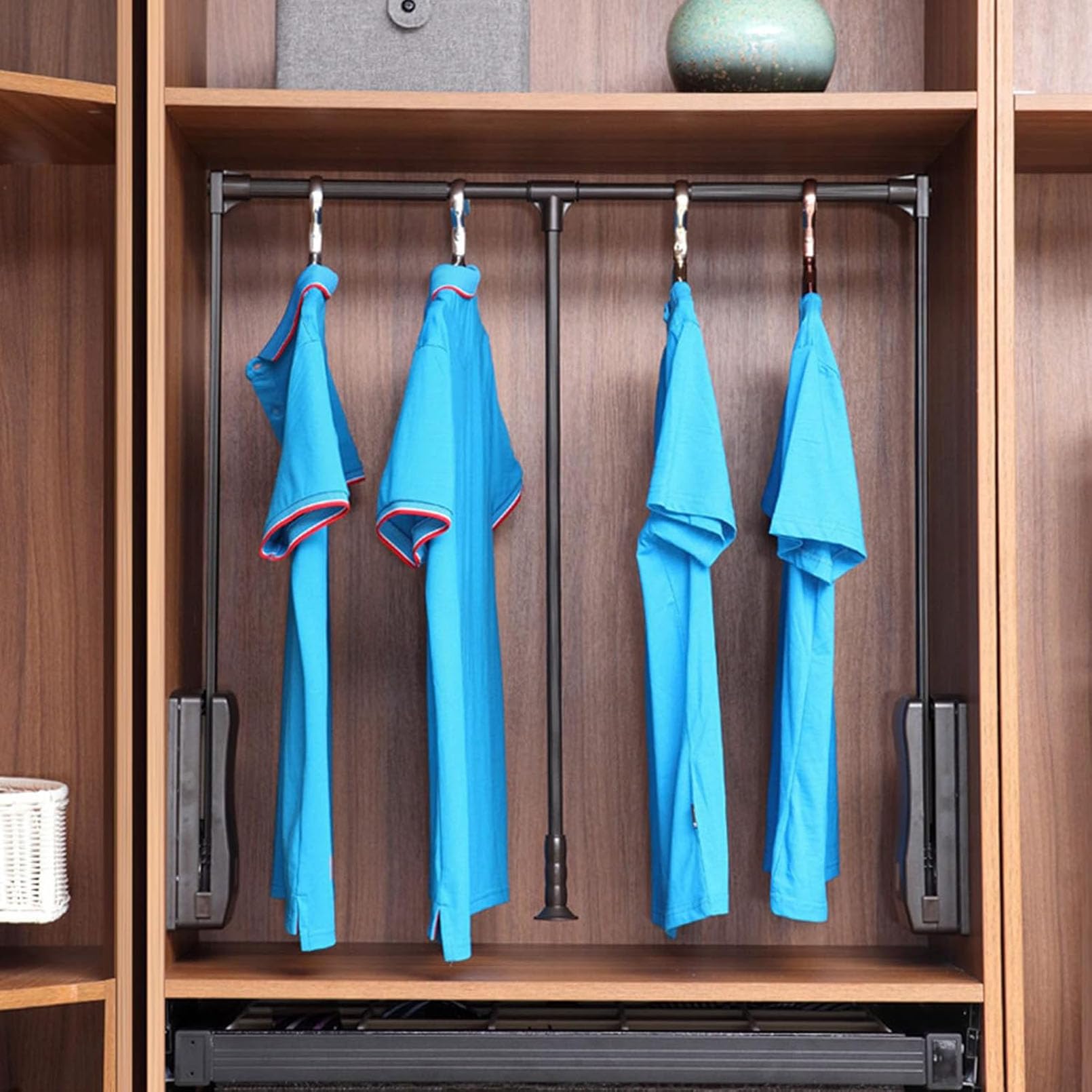 Amazon.co.jp : 伸縮式洋服ラックリフト、最大15kgの頑丈なワード