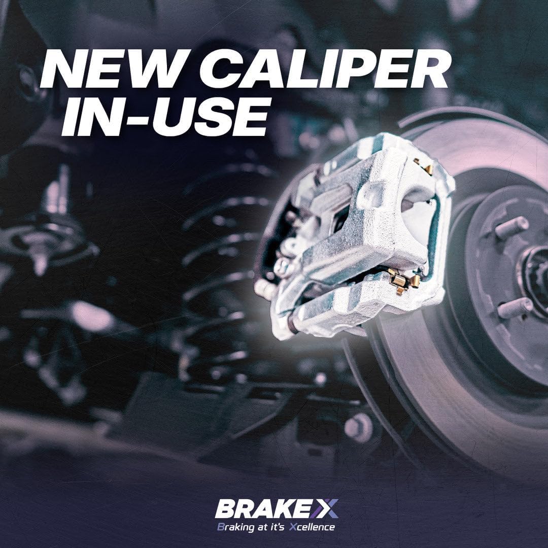 Brake X Rear Right Brake Caliper Replacement for 2017-2018 Chrysler Pacifica | Zeta Coated Rear Passenger Side Caliper with Bracket