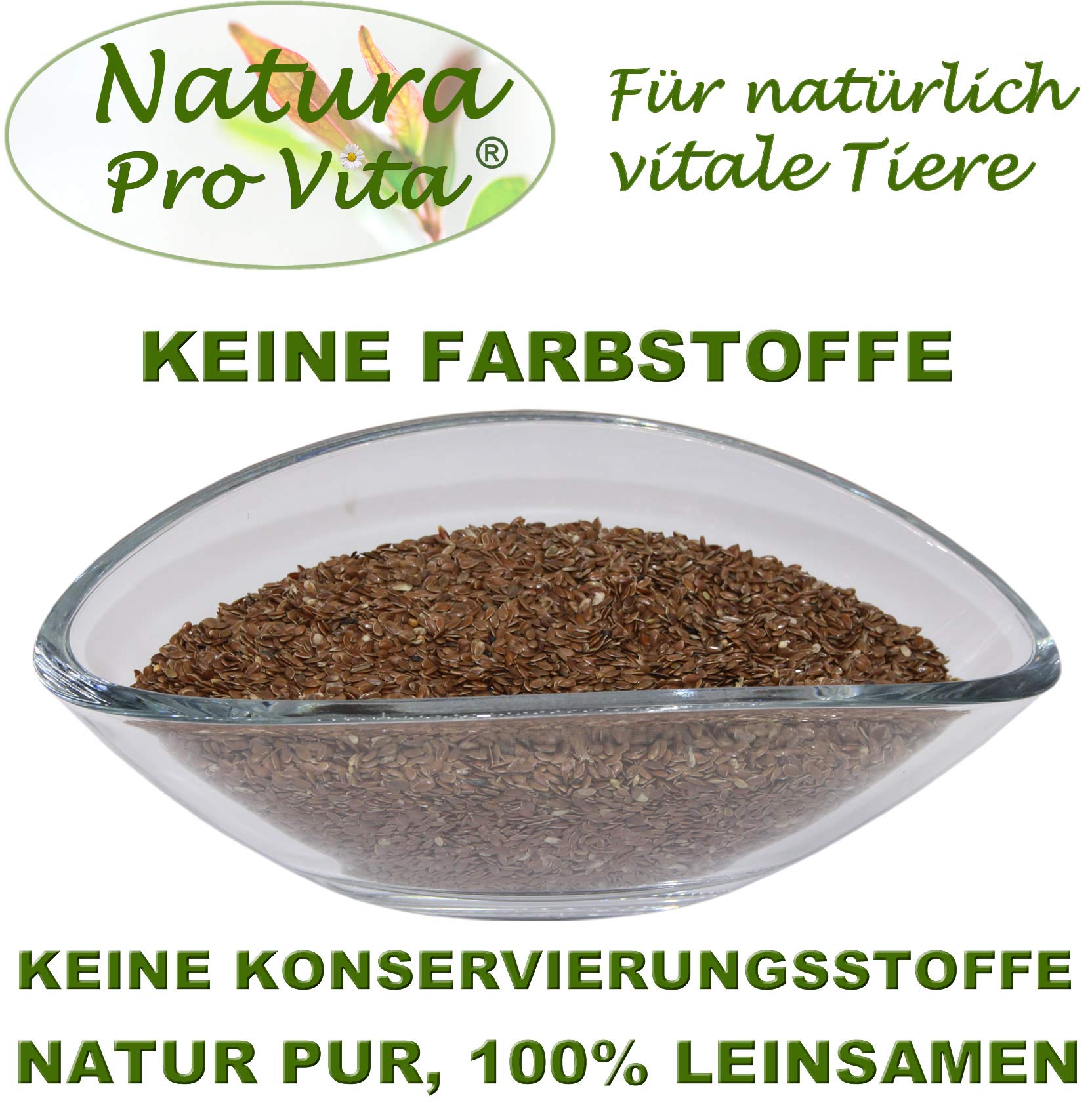 Leinsamen Nager Kaninchen ganze braune Leinsaat Omega-3 Fettsäuren Leinöl Magen Darm Verdauung gesunder energiereicher Nagersnack 20kg