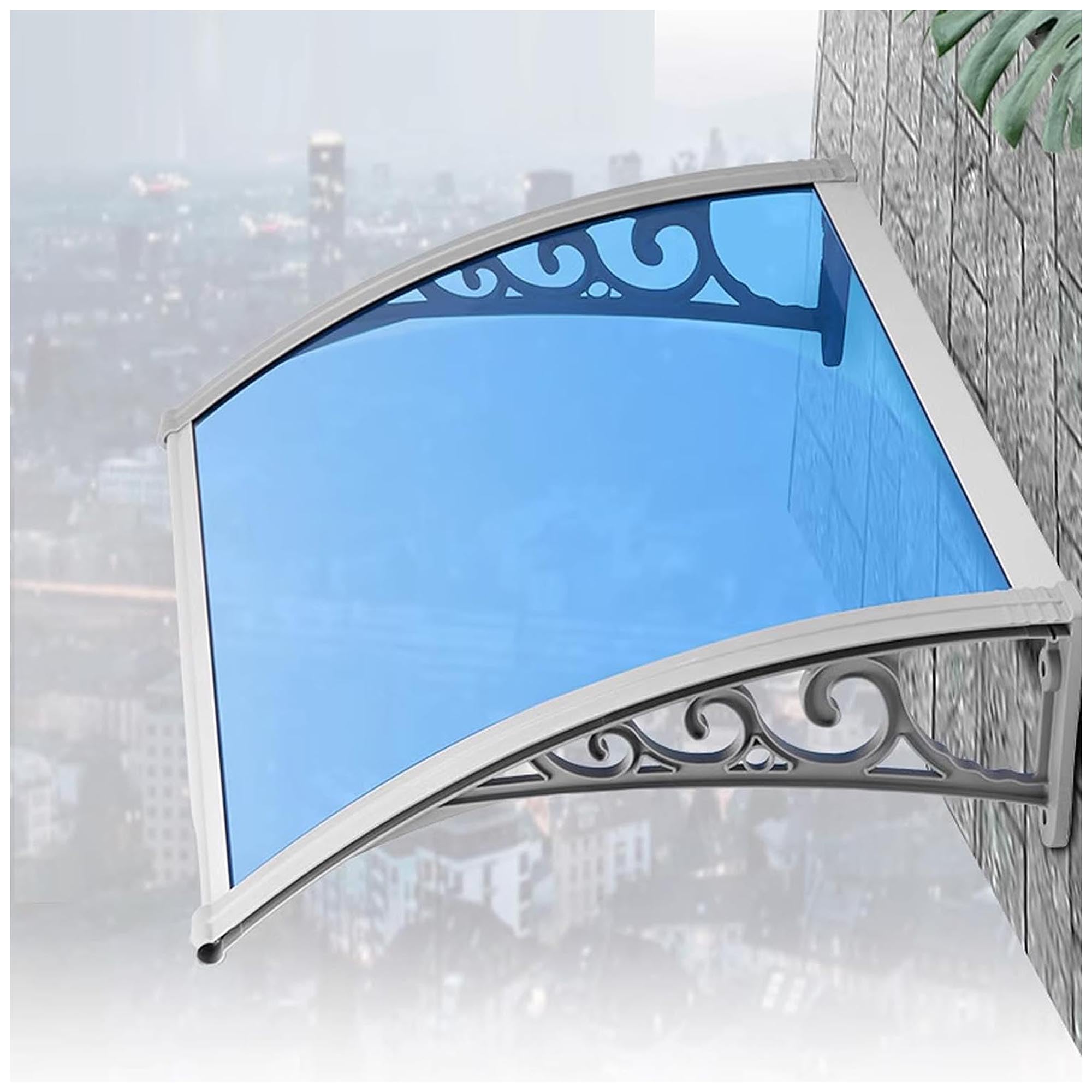 Auvents de porte au design épuré en polycarbonate de qualité