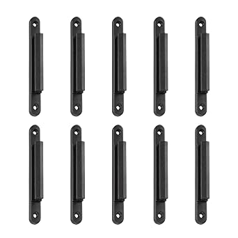 DuraSteel Wall Queue Barrier Receiver Clip - DuraSteel Additional Retractable Belt Barrier Clips - Wall Mounted Type - 10 Pcs/Pack