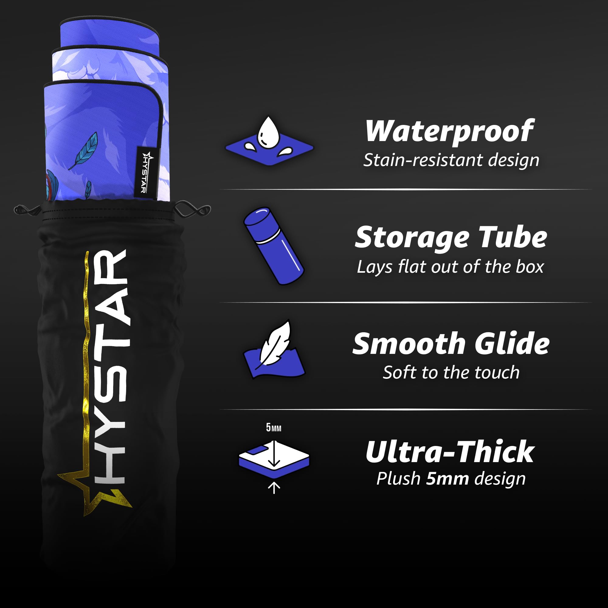 Hystar x Terraria Erweitertes Gaming-Mauspad, XXL, 91,4 x 40,6 cm, 5 mm dick, wasserdichte Oberfläche, glattes Polyestergewebe und Unterseite aus Naturkautschuk (Floating Island)
