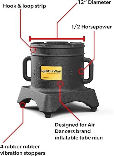 Miniatura 4 de LookOurWay Air Dancers - Juego completo de tubos inflables para hombre con soplador resistente a la intemperie, 10 pies