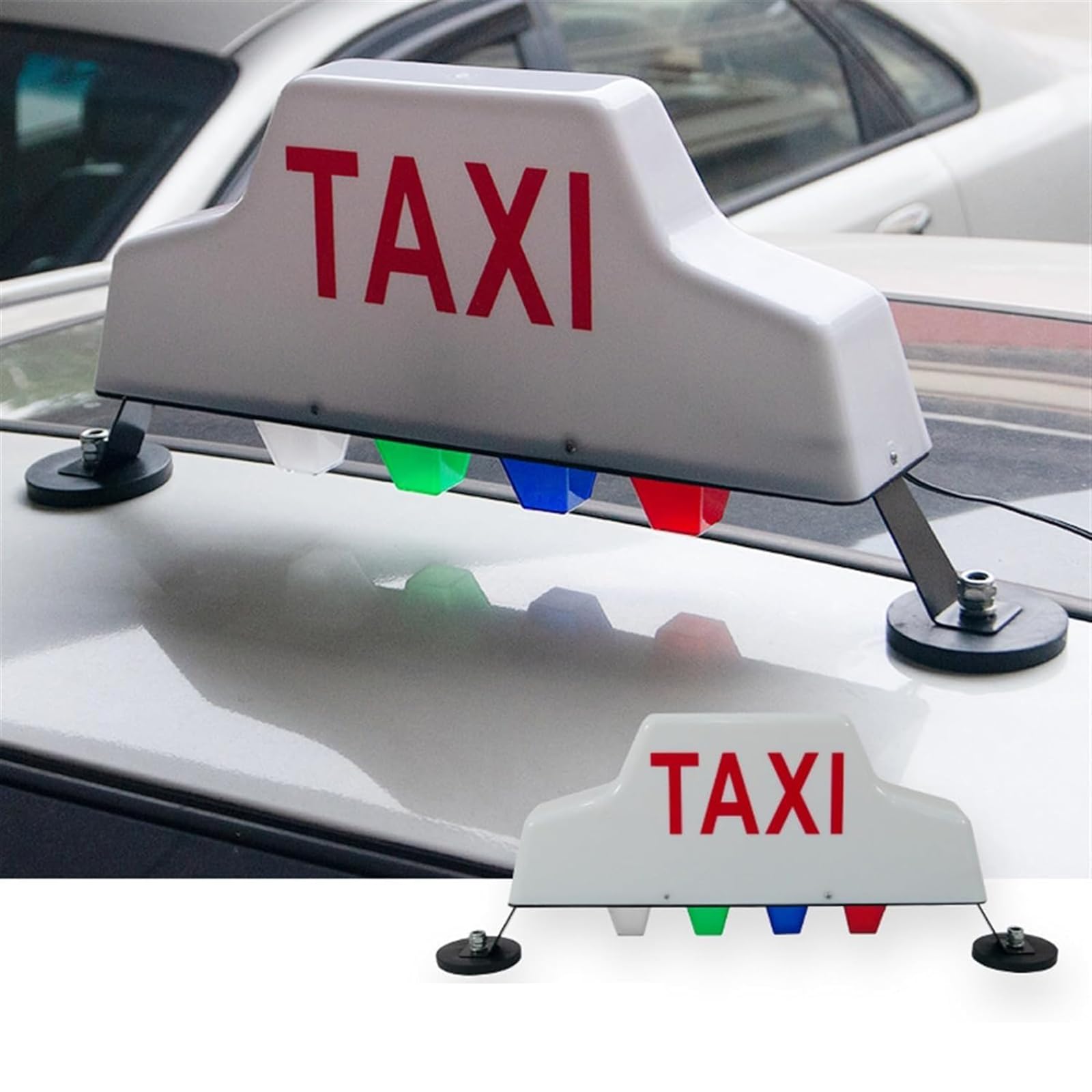 Letrero LED para Taxi, Luz LED para Taxi para Automóvil, Resistente Al Agua con 4 Luces Adicionales, Bajo Consumo De Energía/Fuerte Adsorción Magnética, Evita Rayones En El Automóvil