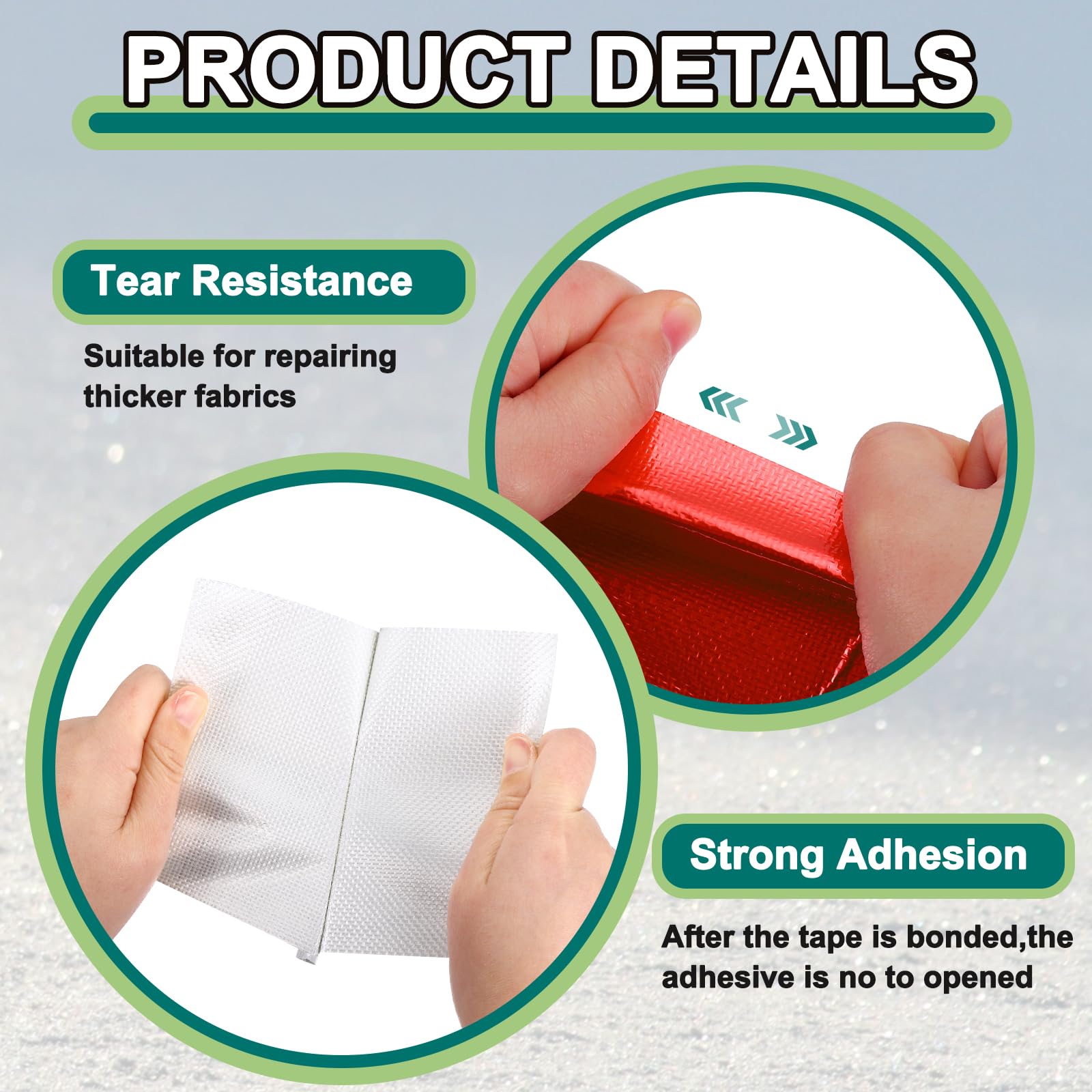 Kit Réparation Barnum Ruban Réparation Tente LANUCN 8cm X 10m - Transparent Auto-adhésif - Pour Bâche, Auvent Accessoire Piscine