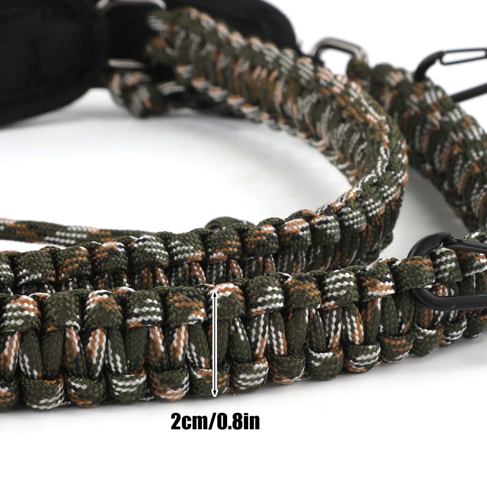 Cordino Con Fischietto Per Caccia Anatre - Paracord Mimetico, 10 Anelli, 55cm - Foto 6