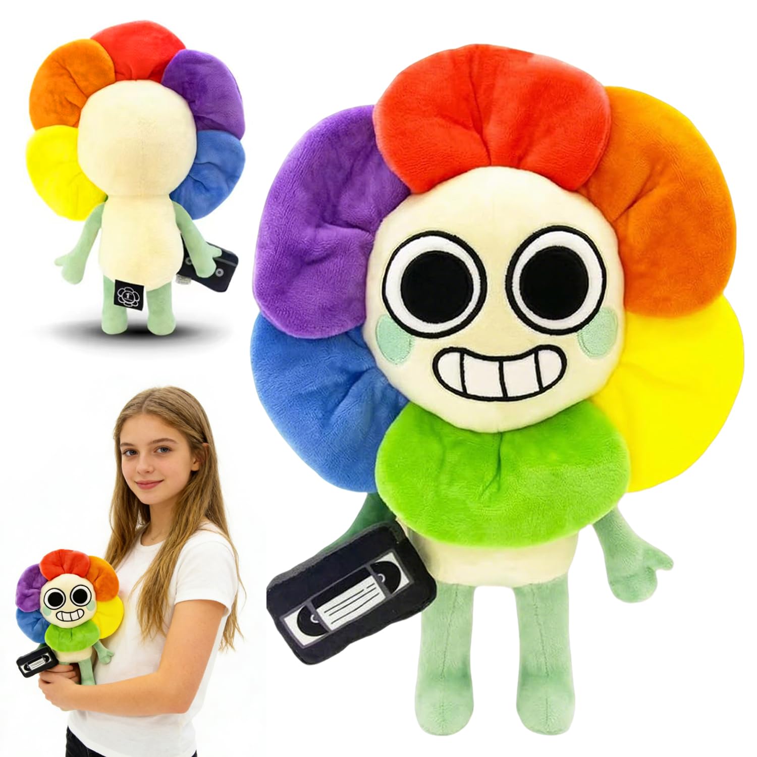 BAISHUWU Dandy Peluche de Juegos, 33 cm Dandy Plush Toys, Animal de Peluche Dandy's World, Dandy’s World Animal Plush Doll, Bonito Peluche Dandy's World, para Niños y Fans, Cumpleaños
