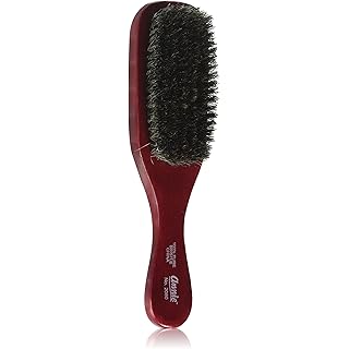 ANNIE Wave Soft Brush (Model:2080), Natural wood, boar bristles, wooden brush, won't pull on your hair, detangler, pulls out the knots
