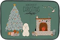 Vista 178 de Caroline's Treasures CK7824DDM - Tapete absorbente para secado de platos con diseño de bulldog inglés, rojo y blanco, para encimera de cocina, 14 x