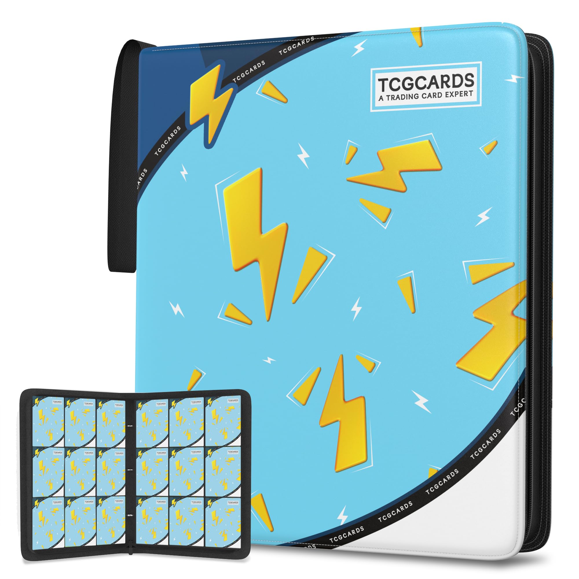 Classeur de cartes résistant à 3 anneaux protégeant 900 cartes du TCG
