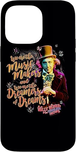 Funda para iPhone 14 Pro Max Willy Wonka y la fábrica de chocolate los creadores de música
