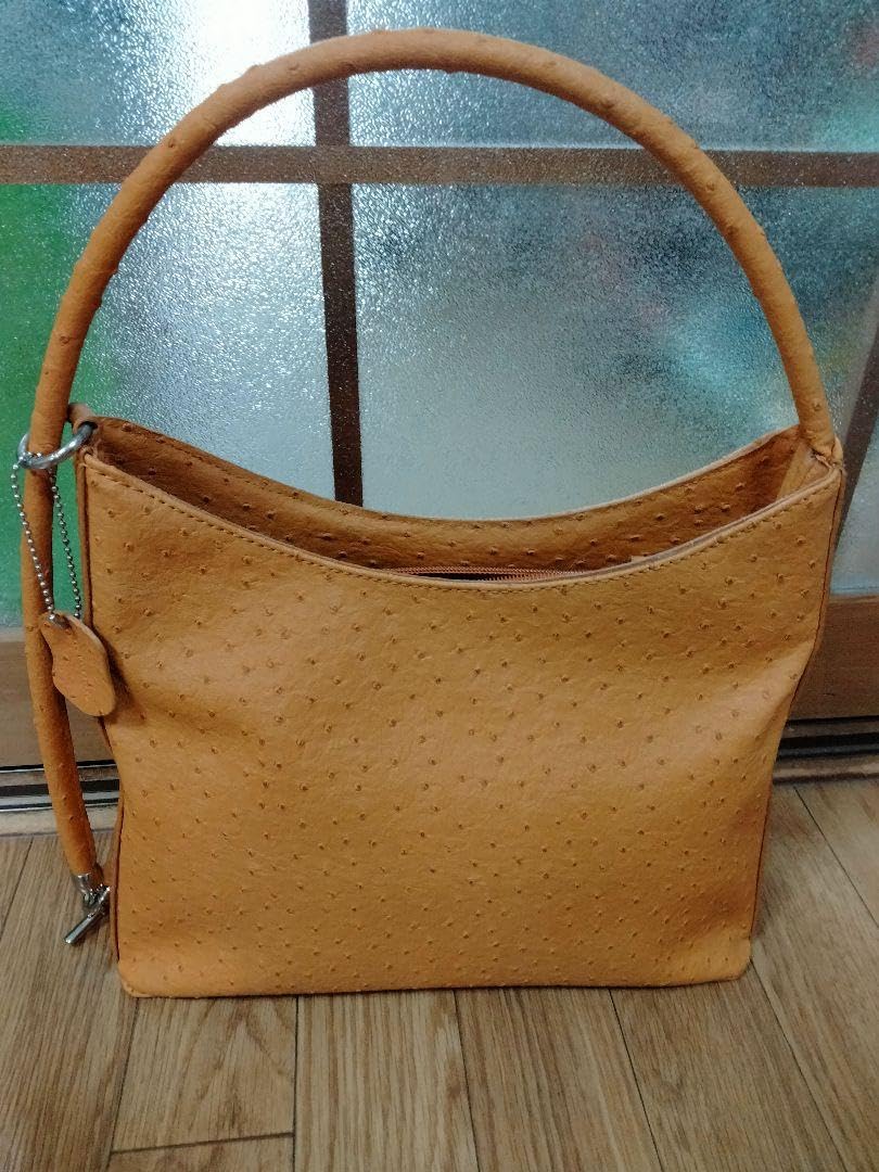 Amazon.co.jp: Super goods REO VALENTINO ostrich leather handbag