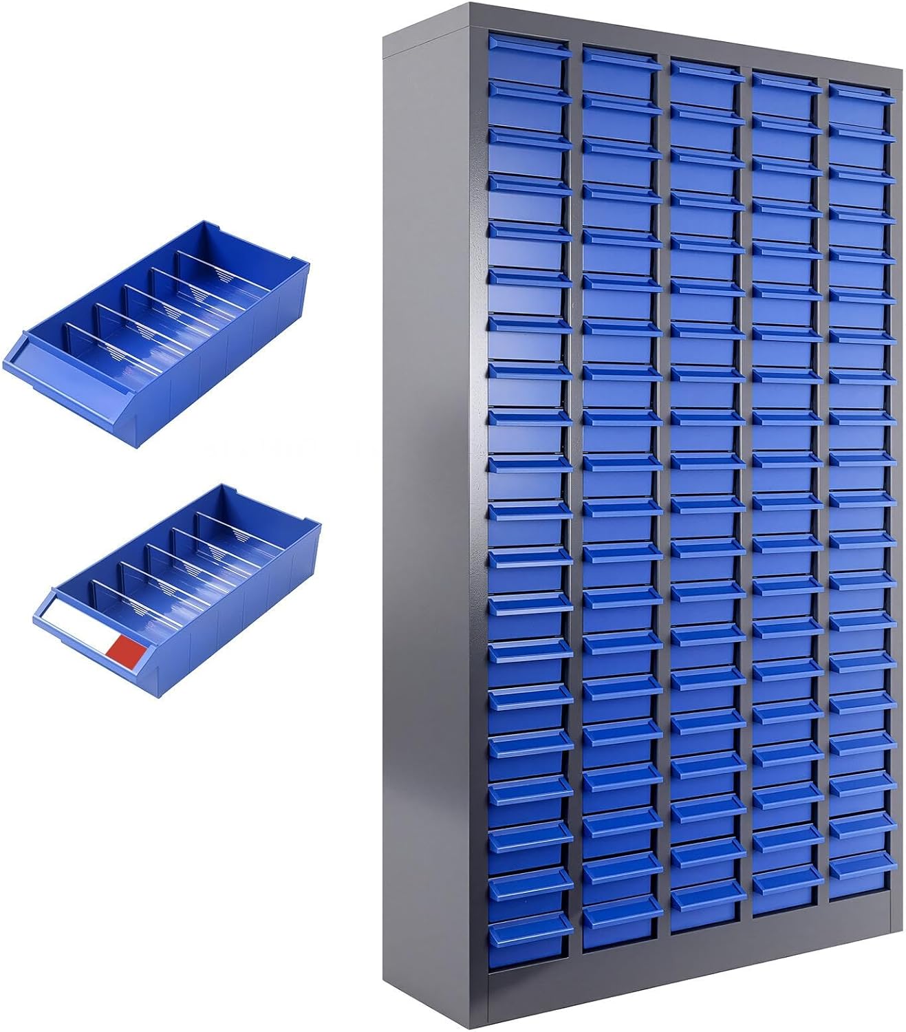 Parts Cabinet 100 Drawer, Heavy-Duty Bolt and Nut Storage Organizer with ABS Drawers for Garage, Workshop Tool Organization