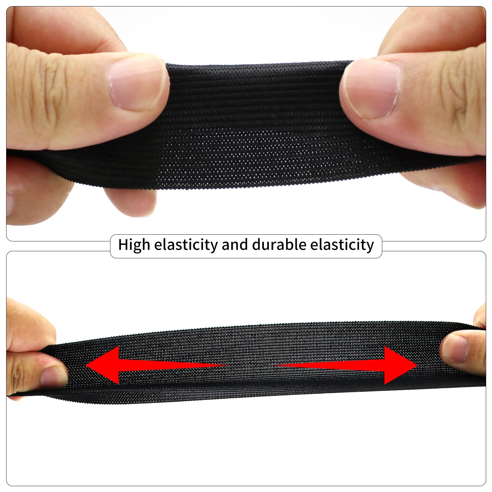 Produktbild von LeisuDay 15 Meter Gummiband Nähen 20mm Breit - Stark Elastische