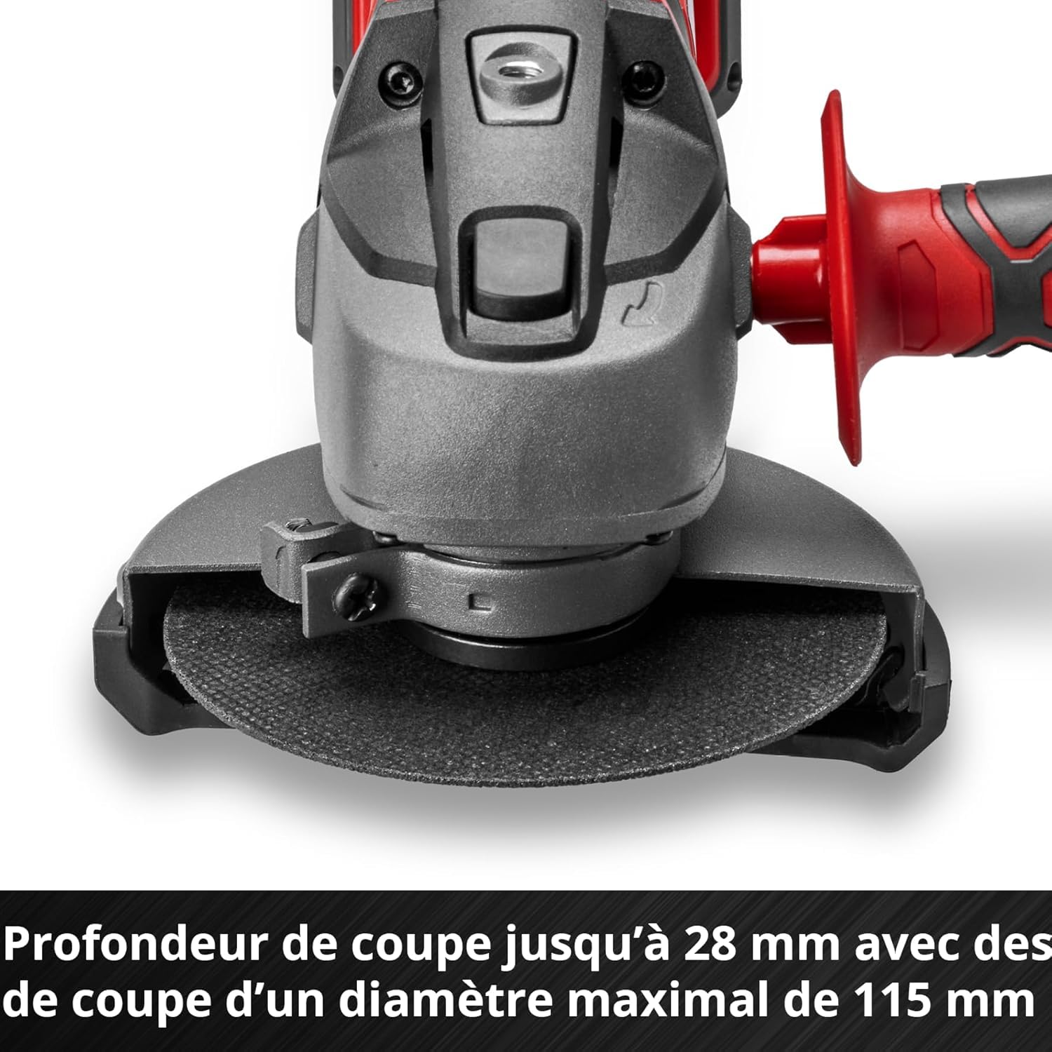 Einhell Meuleuse d'angle Ø115mm sans fil TC-AG 18/115 Li- Solo Power X-Change (18 V, Régime: 8500 trs/min, Profondeur de coupe:28 mm) Livré sans Batterie ni Chargeur