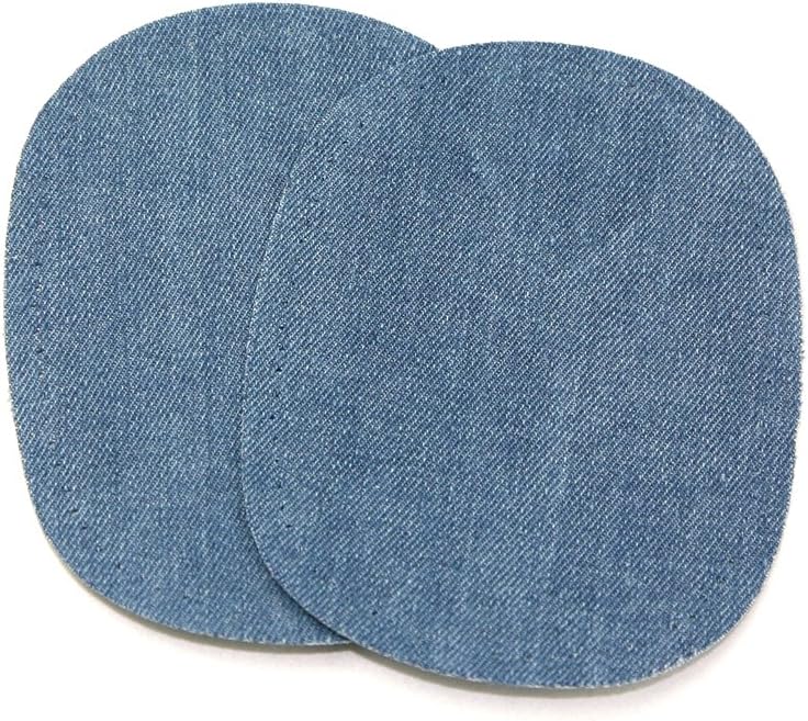 Prym Iron-On Cotton Denim Elbow/Knee Patches Mid Blue (2pk)