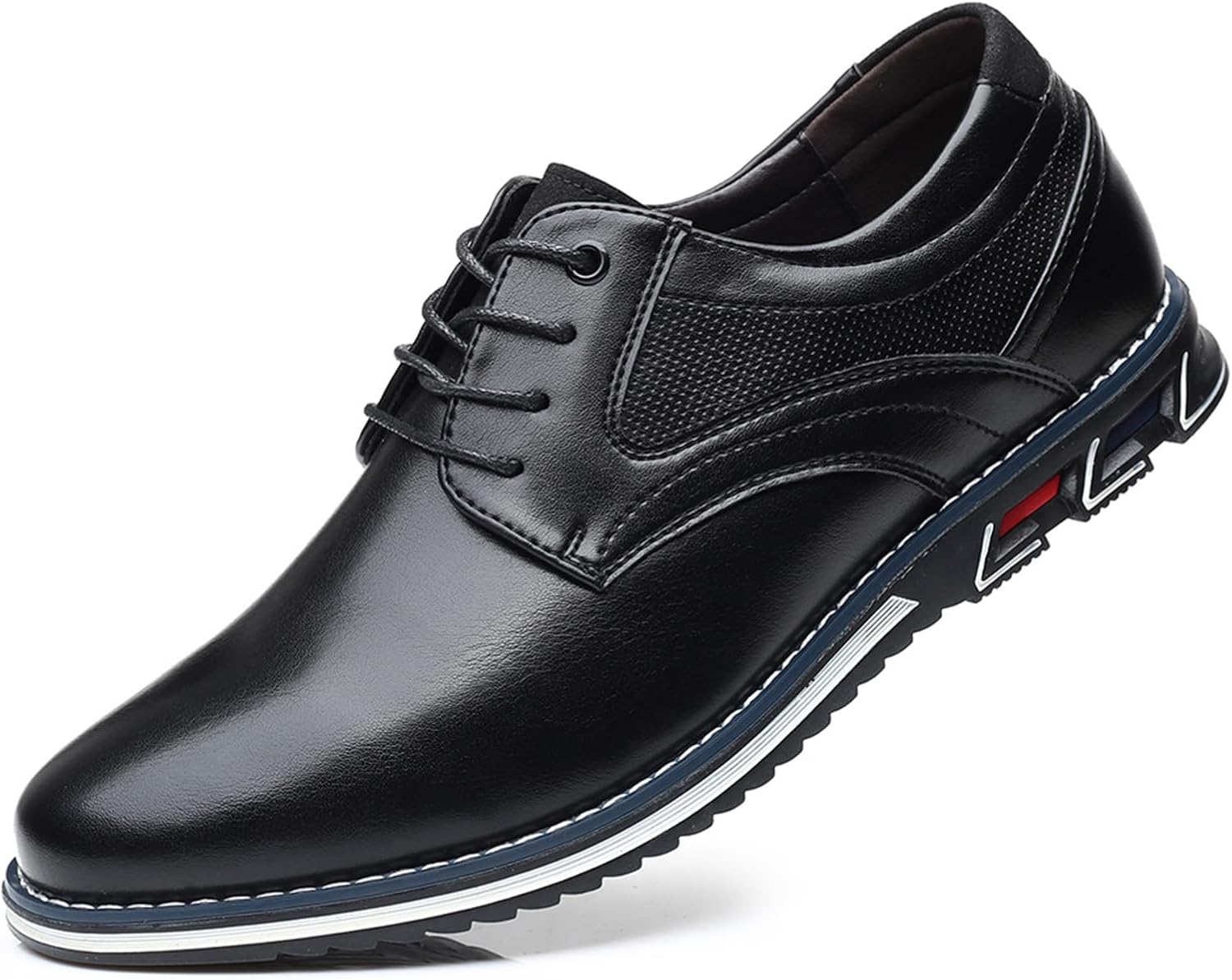 Men’s Dress Shoes Casual Business Oxford Derby Orthopedic Leather Shoes Comfortable Walking Shoes Office Loafers Work Flats