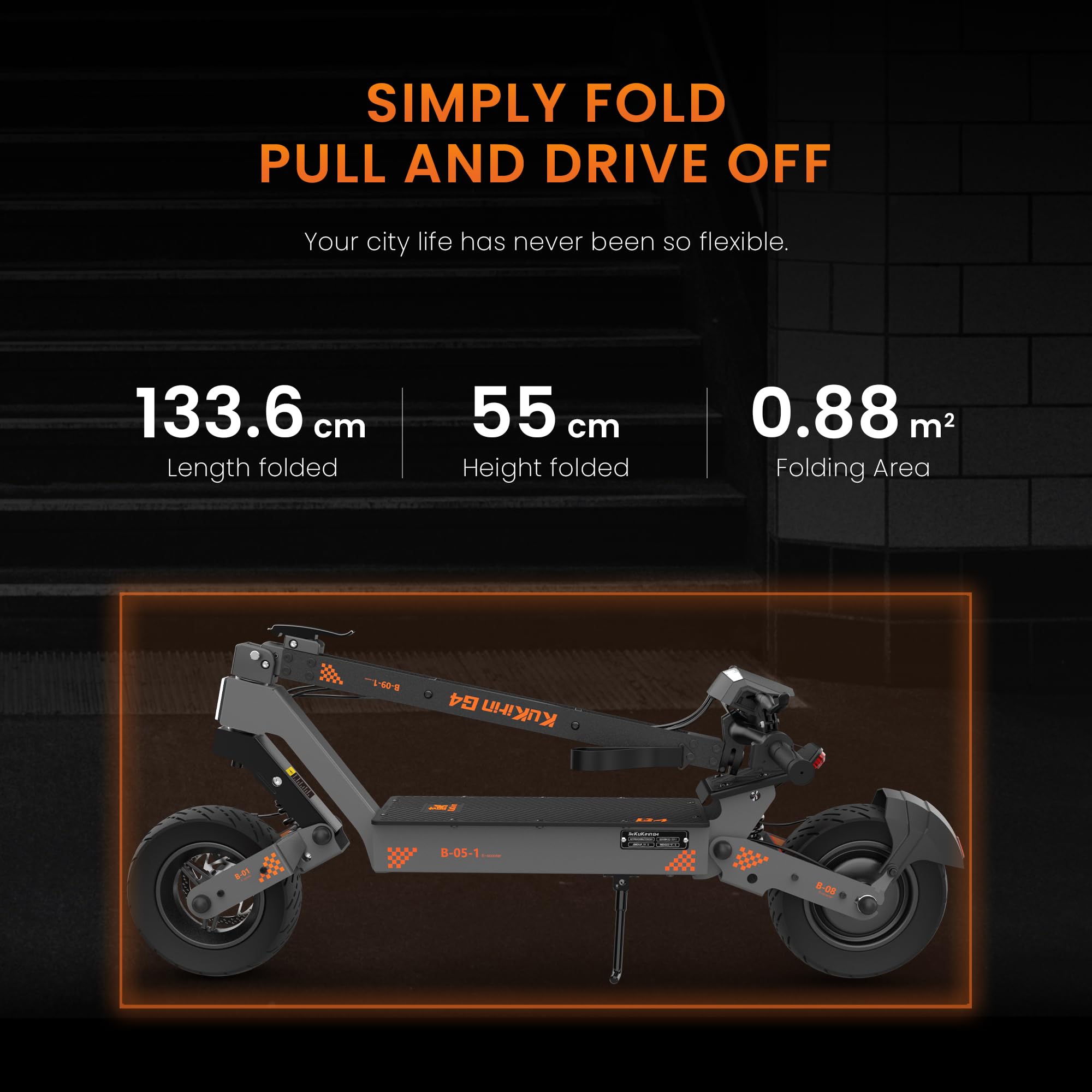 KuKirin G4 Trottinette Électrique Adulte CE - 75km Autonomie, Pliable 120kg, Double Frein à Disque, Scooter Électrique avec Suspension Avant/Arrière