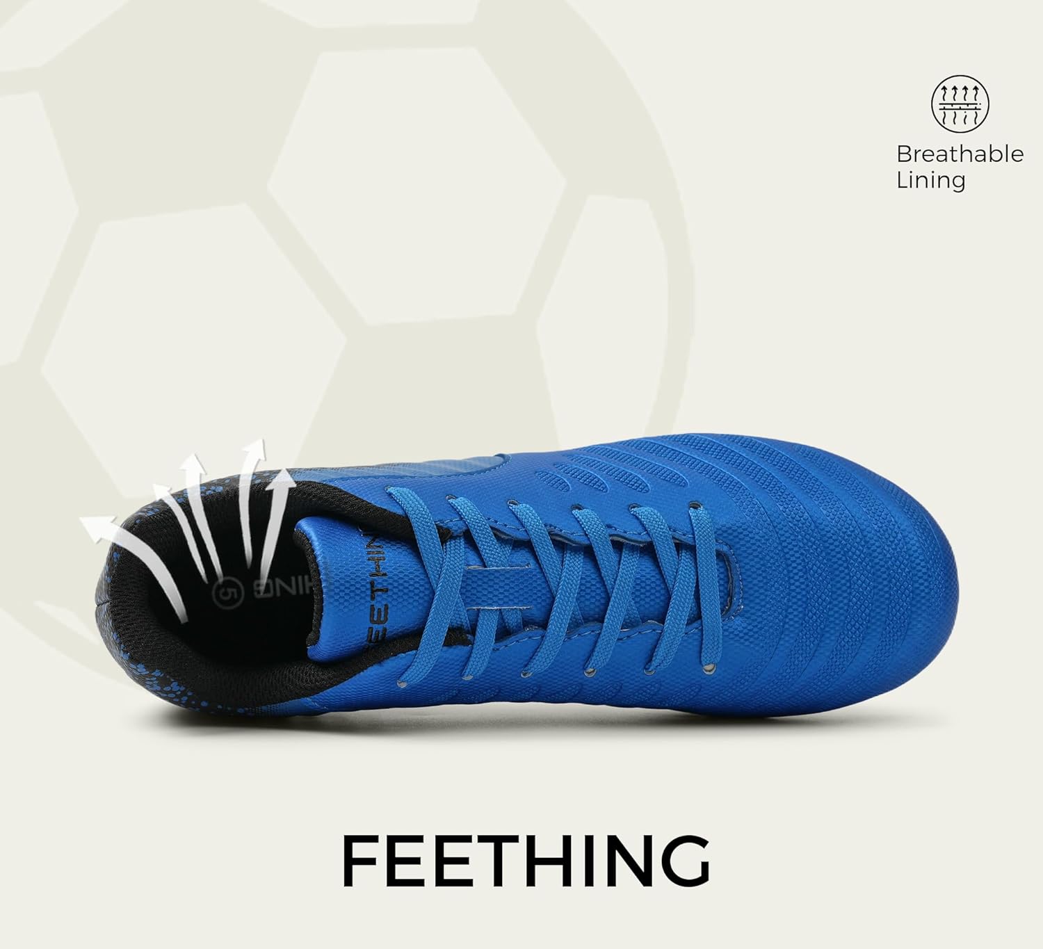 Women's Soccer Cleats Firm Ground, Lightweight Unisex Soccer Shoes for Adults Fits Men & Women - Image 4