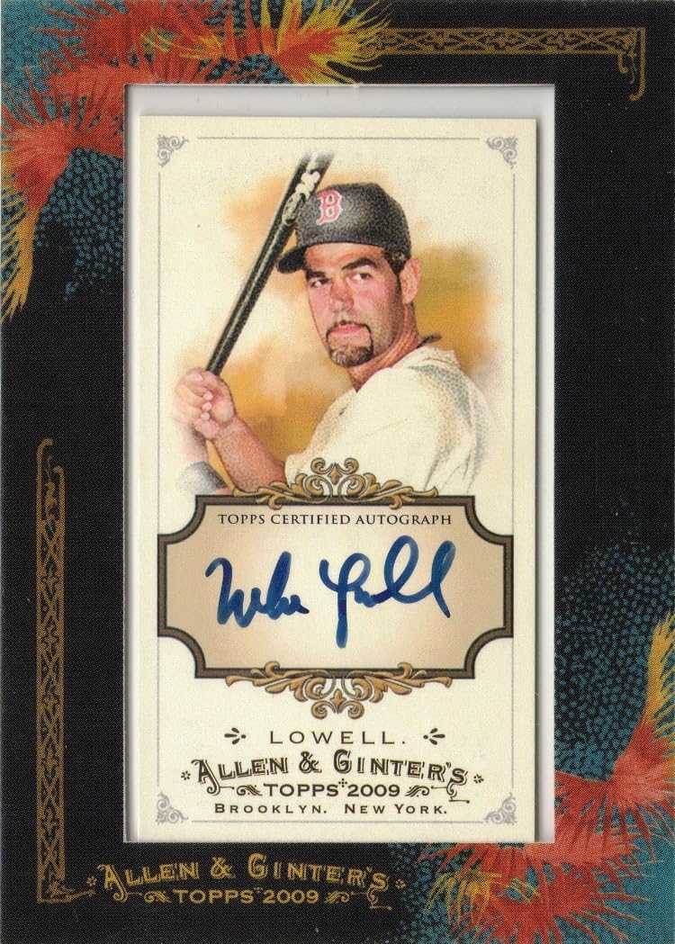 2009 Topps Allen and Ginter #AGA-MLO Mike Lowell Certified Autograph Baseball Card