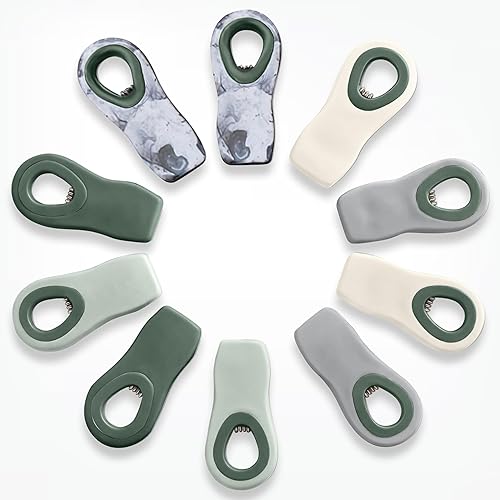 Vista 12 de COOK WITH COLOR Clips para bolsas de chips con imán para almacenamiento de alimentos con agarre hermético para bolsas de pan, bolsas de aperitivos