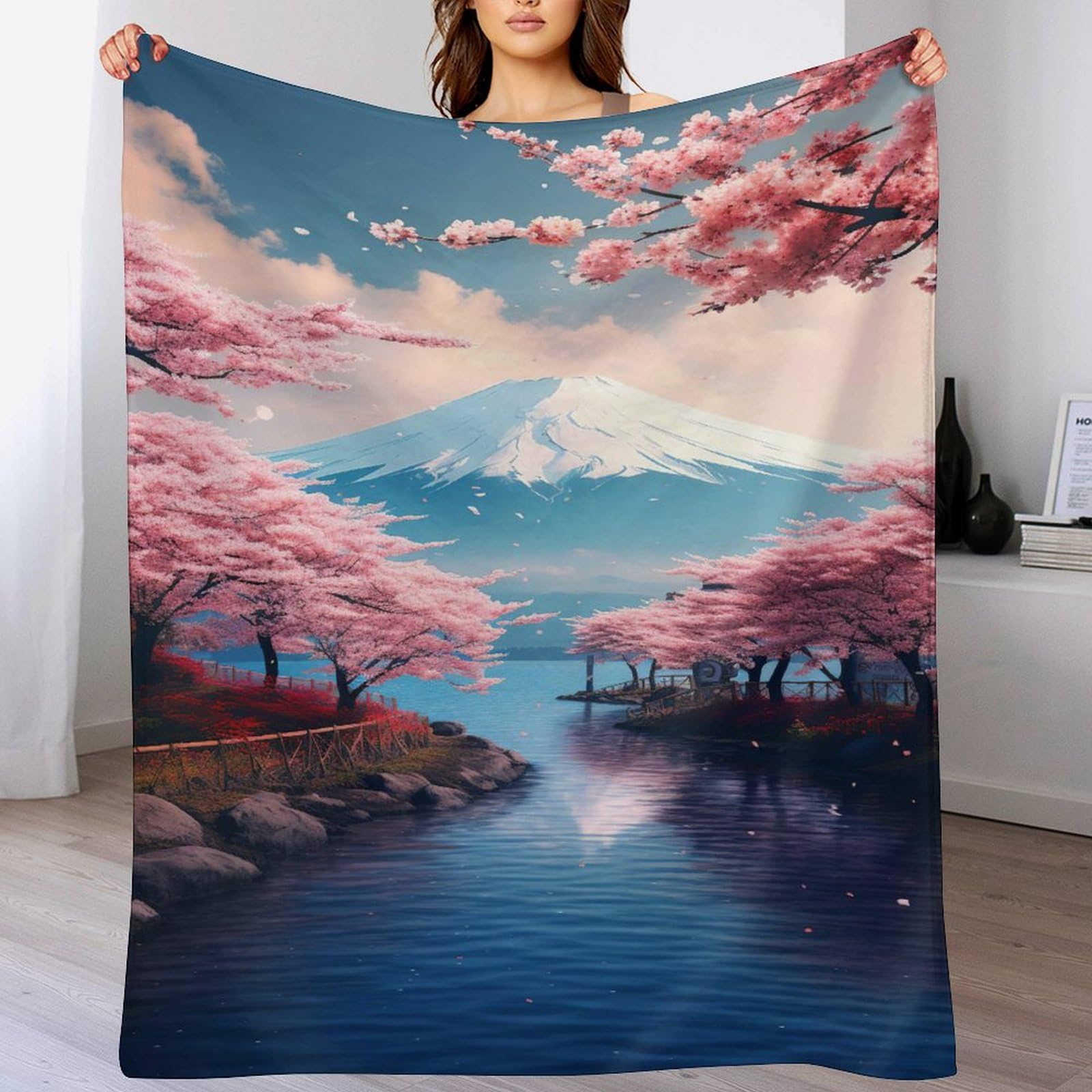 Couverture style japonais impression 3D flannel 130x180cm