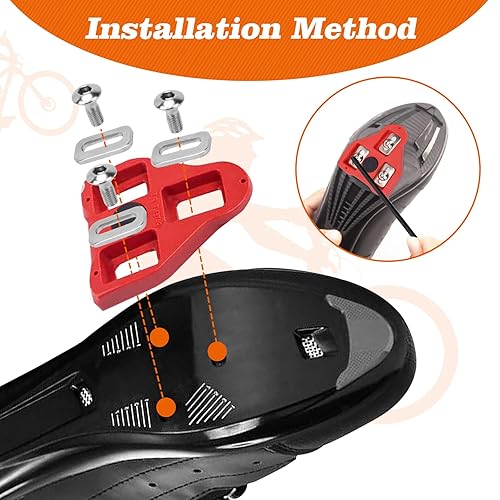 Miniatura 5 de Delta - Tornillos para tacos SPD, tornillos de repuesto compatibles con tacos de bicicleta Delta, llave de clip SPD, tornillos de tacos Delta para