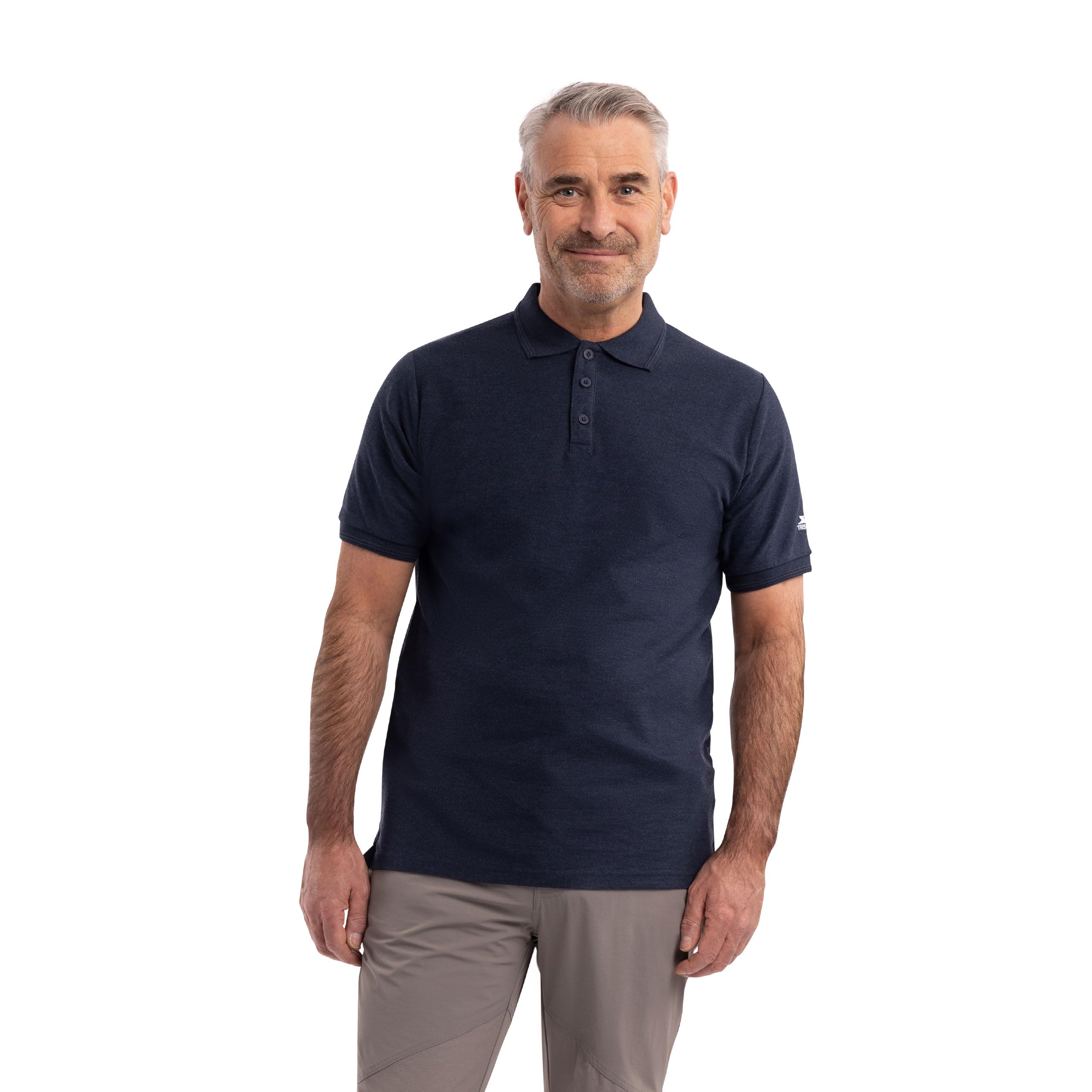 Trespass Men's Blue Casual Polo Shirt Brave